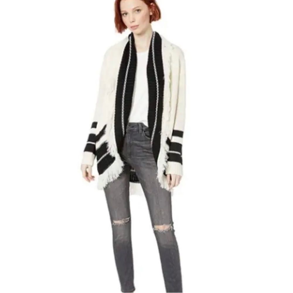 BB Dakota fringe knit sweater size XS